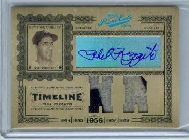 2005 Prime Cuts Timeline Signature Material Combo CY HR Prime #T33 Phil Rizzuto Jsy-Jsy/10