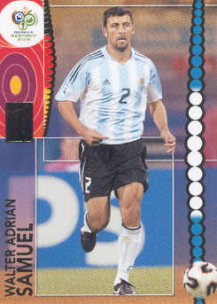 2006 Panini World Cup Soccer # 42 Walter Samuel Argentina