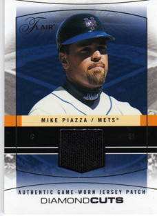 2004 Flair Diamond Cuts Game Used Platinum #MIP Mike Piazza/11