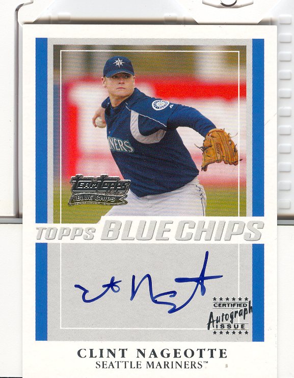 2003 Topps Blue Chips Autographs #CN Clint Nageotte