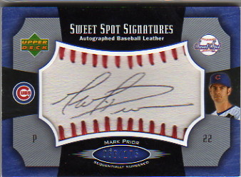 2005 Sweet Spot Signatures Red Stitch Black Ink #MP Mark Prior/175