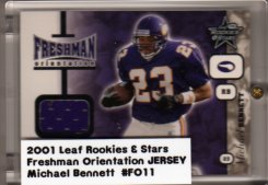 2001 Leaf Rookies and Stars Freshman Orientation #FO11 Michael Bennett