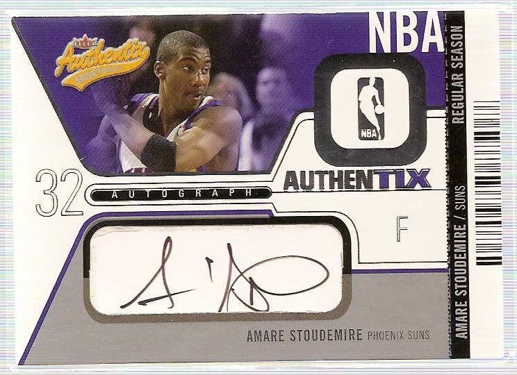 2003-04 Fleer Authentix Autographs #AAAS Amare Stoudemire/225