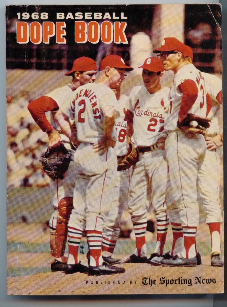 1968 The Sporting News Dope Book St Louis Cardinals - Pristine (10)