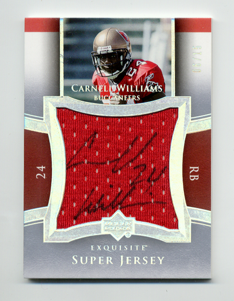 2005 Exquisite Collection Super Jersey Autographs #SJSCW Cadillac Williams