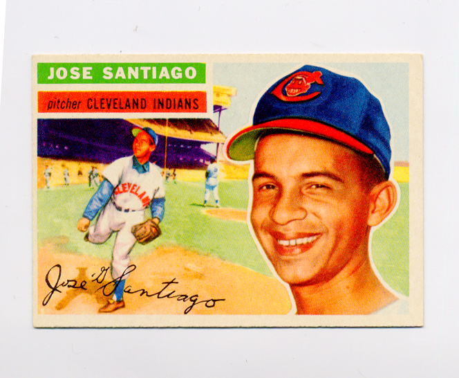 1956 Topps #59A Jose Santiago GB RC
