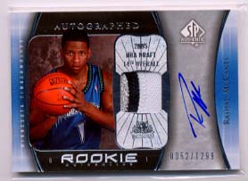 2005-06 SP Authentic Limited Rookie Patches #104 Rashad McCants