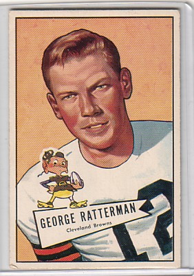 1952 Bowman Large #111 George Ratterman