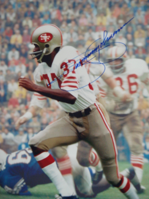 Jimmy Johnson Autographed 8 x 10 49ers Picture with Coa