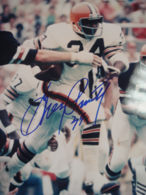 Greg Pruitt Autographed 8 x 10 Browns Picture With Coa