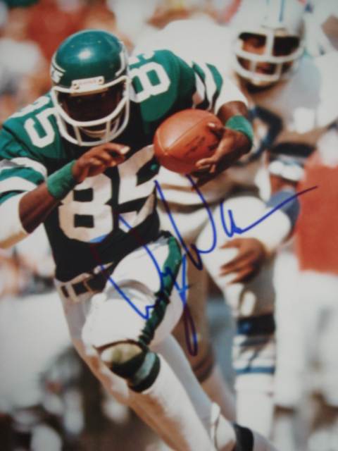 Wesley Walker autographed 8 x 10 Jets picture with Coa
