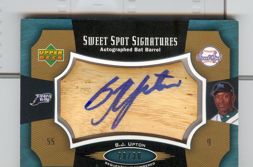 2005 Sweet Spot Signatures Barrel Blue Ink #SSBU B.J. Upton/30