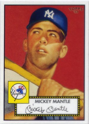 2006 Topps '52 #311E Mickey Mantle Red