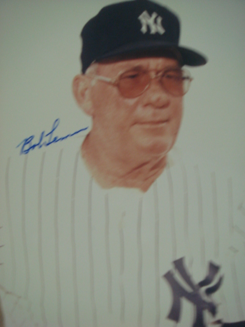 Bob Lemon autographed 8 x 10 Yankee Picture with PSA Coa