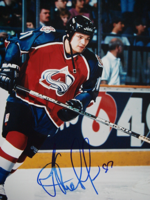 Andre Kovalenko autographed 8 x 10 Avalanche picture with coa