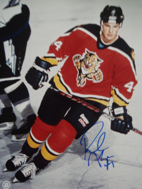 Rob Niedermayer autographed 8 x 10 Panthers picture with coa 
