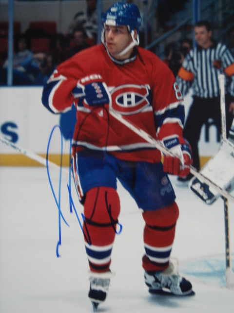 Mark Recchi autographed 8 x 10 canadiens picture with coa
