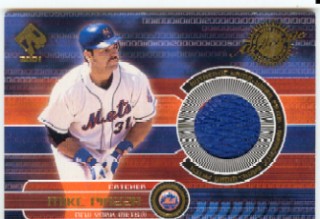 2001 Private Stock Game Jersey Patch #119 Mike Piazza
