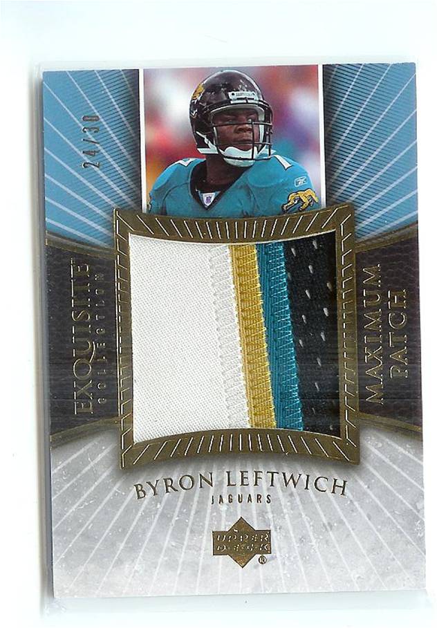 2006 Exquisite Collection Patch Gold #EPBL Byron Leftwich