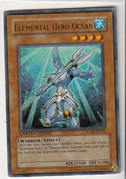 YUGIOH  YU-GI-OH Elemental Hero Ocean JUMP-EN013 LIMITED ED