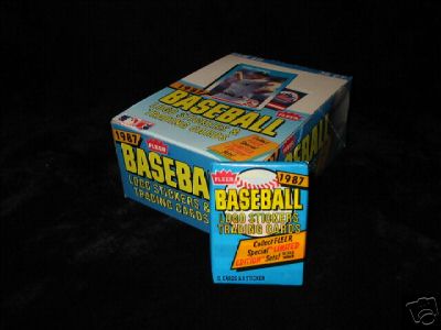 1987 FLEER BASEBALL WAX BOX - MINT - BARRY BONDS ROOKIE