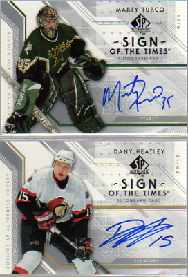 2006-07 SP Authentic Sign of the Times #STHE Dany Heatley