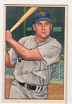 1952 Bowman #77 Eddie Robinson