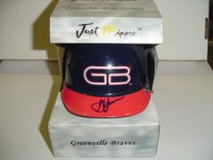 2001 Just Stuff Autographs Mini Helmets #GL George Lombard Greenville