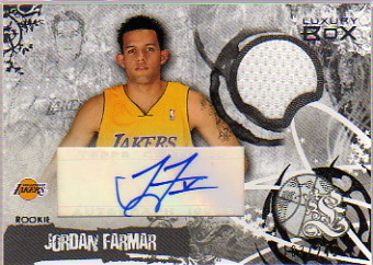 2006-07 Topps Luxury Box Rookie Relics Autographs #JF Jordan Farmar