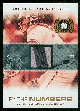 2005 Fleer Patchworks By the Numbers Patch #JE Johnny Estrada