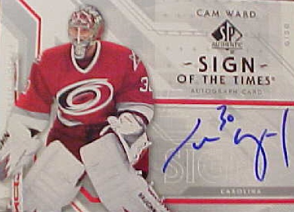 2006-07 SP Authentic Sign of the Times #STCW Cam Ward