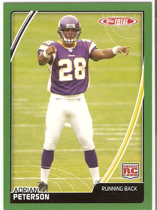2007 Topps Total #456 Adrian Peterson RC