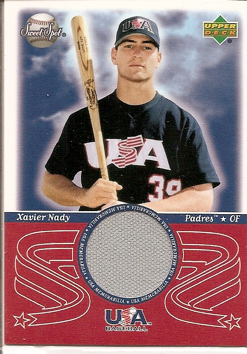 2002 Sweet Spot USA Jerseys #USAXN Xavier Nady
