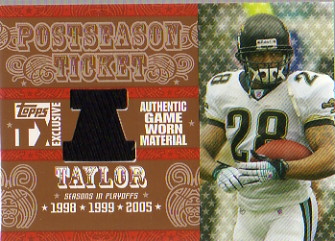 2007 Topps TX Exclusive Post Season Ticket Jersey #FT Fred Taylor