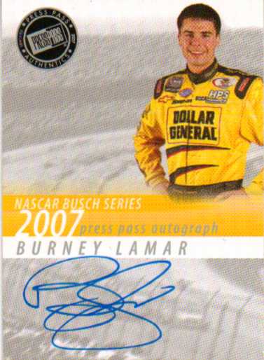 2007 Press Pass Autographs #26 Burney Lamar NBS P