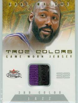 2001-02 Fleer Force True Colors Jerseys Two Color #10 Karl Malone