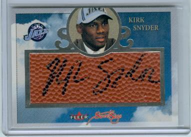 2004-05 Fleer Sweet Sigs Autographs #KS Kirk Snyder/200