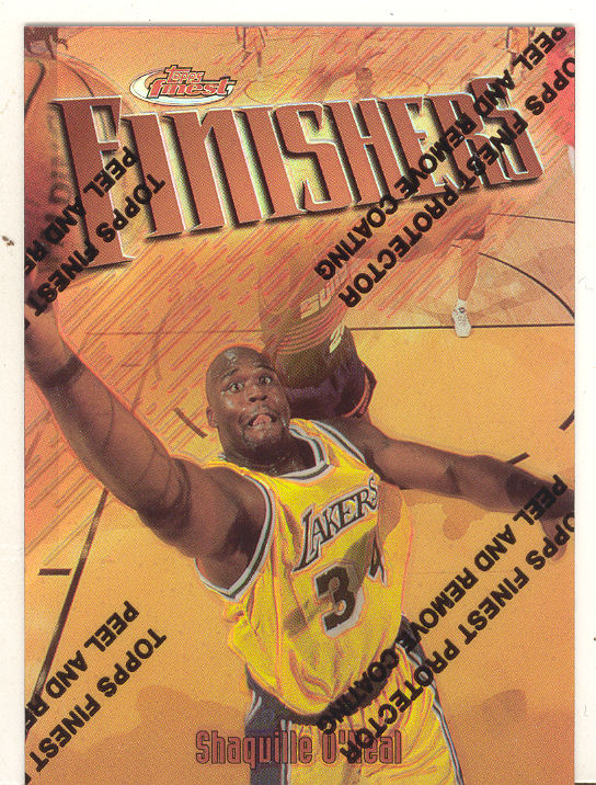 1997-98 Finest Refractors #50 Shaquille O'Neal B