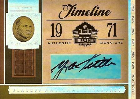 2006 Playoff National Treasures Timeline Signature #YT Y.A. Tittle/22