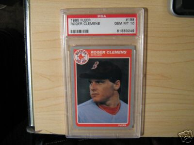 1985 Fleer #155 Roger Clemens Rookie Card (RC) PSA 10 GEM MINT