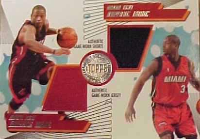 2005-06 Topps First Row PTP Dual Relics #DW1 Dwyane Wade