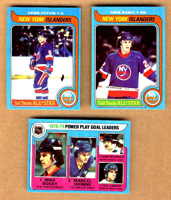 1979-80 Topps #5 Power Play/Goal Leaders/Mike Bossy/Marcel Dionne/Paul Gardner/Lanny McDonald