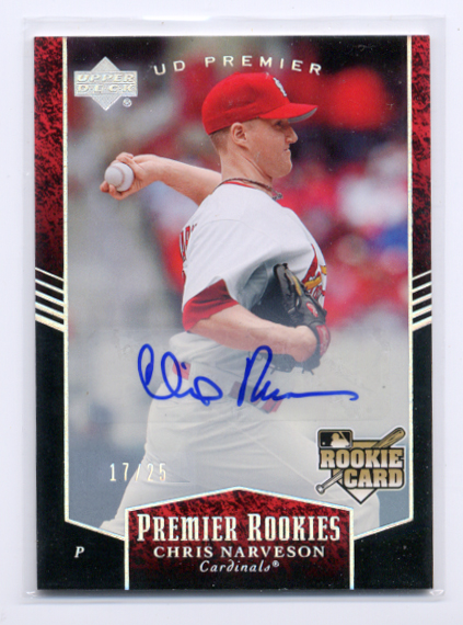 2007 Upper Deck Premier Autograph Parallel #233 Chris Narveson