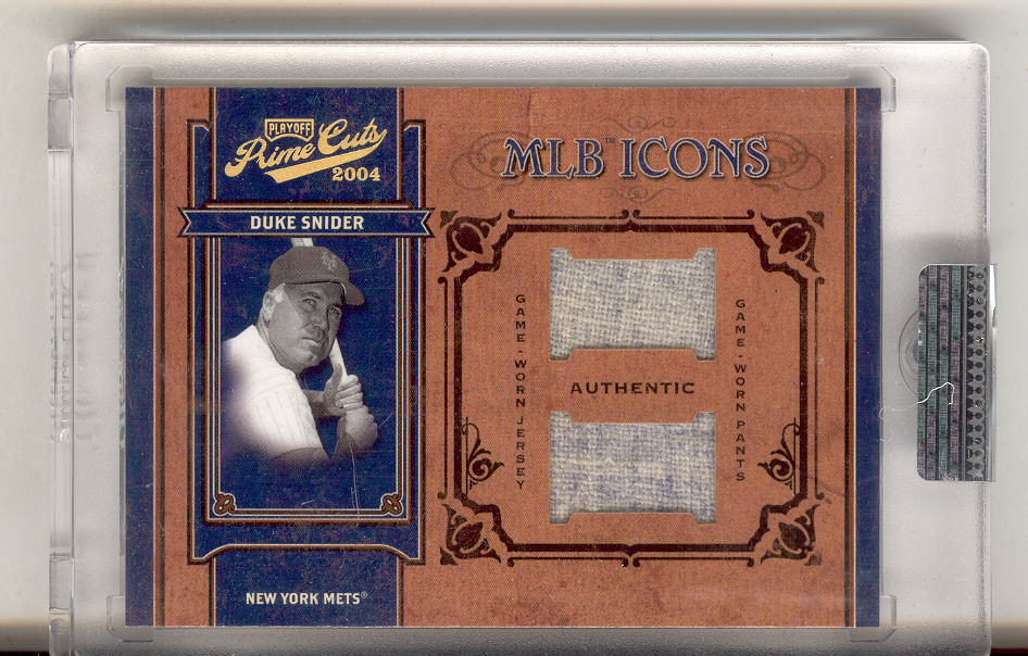 2004 Prime Cuts II MLB Icons Material Combo #MLB55 D.Snider Mets Jsy-Pants/25