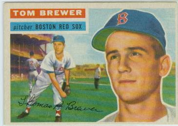 1956 Topps #34 Tom Brewer DP