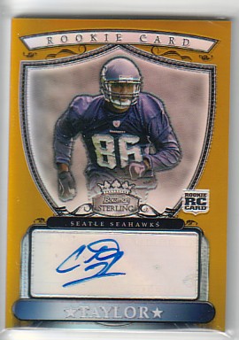 2007 Bowman Sterling Gold Rookie Autographs #CT Courtney Taylor/1800