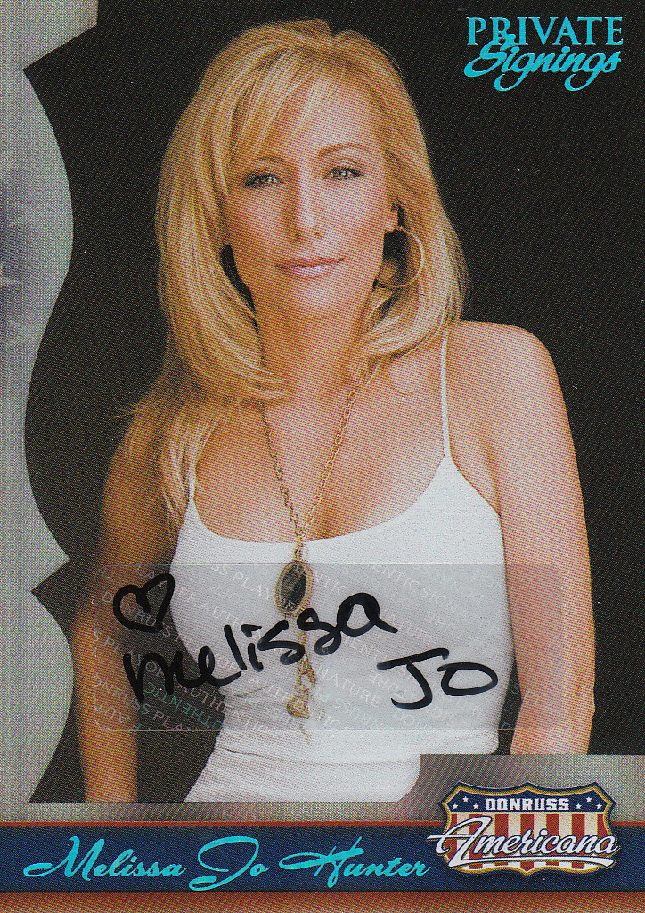 2007 Donruss Americana Private Signings #52 Melissa Jo Hunter/1250 