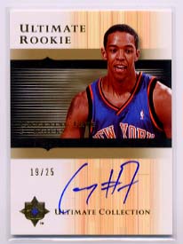 2005-06 Ultimate Collection Rookie Autographs Gold #150 Channing Frye