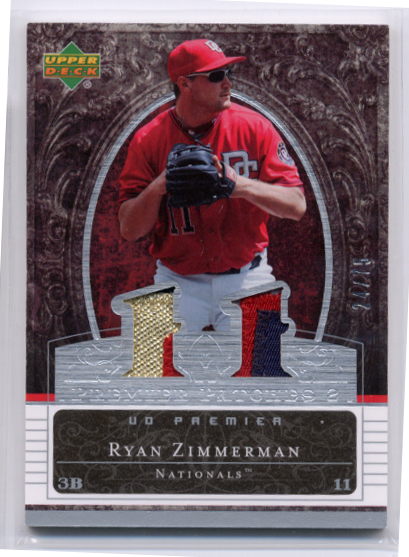 2007 Upper Deck Premier Patches Dual #RZ Ryan Zimmerman