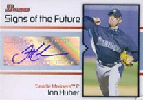 2008 Bowman Signs of the Future #JHU Jon Huber